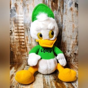 Vintage 1986 Hasboro Walt Disney World LOUIE Plush Toy From Duck Tales 15"